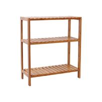SONGMICS BCB33Y Bambukinė lentyna voniai/virtuvei/batų laikikliui, 60 x 26 x 66 cm Idealiai tinka voniai, svetainei, koridoriui