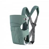 Adjustable Baby Carrier Front Back Carry Ergonomic Infant Sling Toddlers 1-3 Years Lightweight Breathable Green Fabric gray