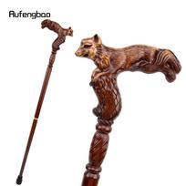 Fox Brown medinė madinga lazda dekoratyvinė vampyro Cospaly vakarėlis medinė lazdelė Helovino lazdelė 93 cm brown