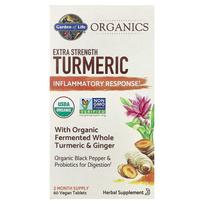 Garden of Life Organics Extra Strength Turmeric Vegan Tablets, 60 Count 60 pcs - 1 ea
