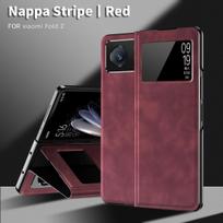 Leather Folding Case For Xiaomi Mix Fold 2 High-end Business Holster For Mi Mix Fold 2 With Hidden Bracket Xiaomi Mix Fold 2 black