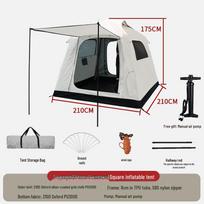 Automatic Inflatable Camping Tent with Tarp - Portable Two-in-One Outdoor Shelter, No Setup Needed 3-4 People white