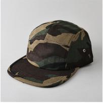 New Camouflage Flat-brimmed 5-Panel Baseball Cap Men Women Fashionable Casual Cool Handsome Sunshade Cap 56-58cm black