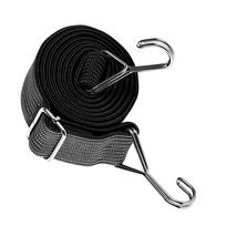 2/3/4/5m Laidas Su Kabliukais 40mm Ypač Plati Reguliuojama Elastinga Tampri Tvirtos Jungimo Juostos Virvė Tvirtos Bagažo Juostos black