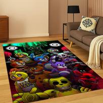 3D F-FNAF žaidimo animacinis kilimas kilimėlis miegamajam svetainei sofai prie durų namų dekoravimui, vaikų žaidimų zonos kilimėlis neslystantis Kalėdų dovana 40x60cm brown