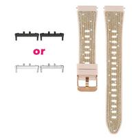 Glitter Silicone Band Compatible with Samsung Galaxy Fit 3 Smart Strap Correa Bracelet for Galaxy Fit 3 Watch Strap Accessories Galaxy watch FIT3&connector-black auksas