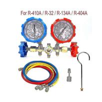 For R410a R32 R404a R134a Refrigerant Manifold Gauge Condition Set Conditioning Tools with Hose And less