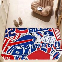 Cool B-Buffalo-B-BillS Bathroom Mat Anti-slip Absorb Water Long Strip Cushion Bedroon Mat Welcome Doormat 40cm x 60cm blue