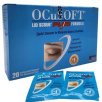 Ocusoft Lid Scrub Plus 20 Pads Eyelid Cleanser Eye Wash Eye Cleaning Meibomian Gland Lid Cleaner, 29g, 20 pcs gray
