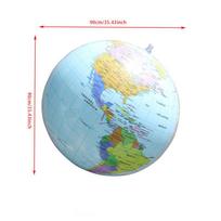 90CM pripučiamas balionas mokymo priemonė Angliška versija pripučiamas žemėlapio kamuolys vaikų geografijos švietimas vaikų žaislas white