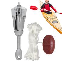 Kayak Anchoring Quick Release Boat Anchoring Heavy-Duty Retrievable Quick-Release Boat Accessories For Fishing Kayaking Rafting CHINA gray