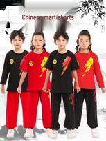 Kids' Professional Sanda & Muay Thai Training Set - Short Sleeve 120 cm red