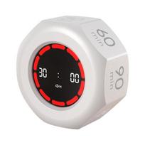LCD Kitchen Pomodoro Timer with Flipping Gravities Sensors and Visual Progress Bar Portable Rechargeable for Home Daily Use balta