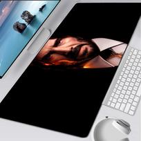 J-John W-Wick Movie Mouse Pad Rubber Mat Laptop Xxl Mousepad Notebook Gamer Computer Table Gaming Accessories 600x300x2mm brown