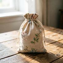 50pcs Drawstring Gift Bags,5x7 Inch Floral Burlap Bags Fabric Bag Jewelry Packing Pouches Favors Bag for Spring Jewelry Present Party Wedding Birthday 50pcs gray