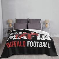 Bills-Mafia , Buffalo Football Vintage New York Fan Gift Blanket For Sofa Bed Travel Football Allegiance Size: 75*100cm, Weight: 230 GSM gray