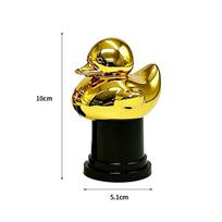 Mini dydžio trofėjus Auksinis pergalės puodelis Kūrybiškas sporto trofėjus Konkursų rekvizitas duck yellow