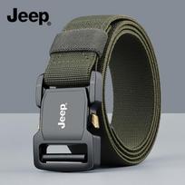 JEEP Men's Tactical Woven Belt with Magnetic Buckle 125cm gray