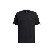 Adidas National Geographic Collaboration Graphic Print Crew Neck Short Sleeve T-Shirt Unisex T-Shirt Black IC1988 XS black