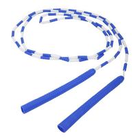 Beaded Segmented Jump Rope Adults Children Sports Exercise Skipping Rope (Blue   White) white