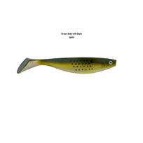 Undinės Uodegos Minkštas Masalas 23,5cm 70g - Idealiai tinka Žvejybai Giliuose Vandenyse ir Trollingui 23.5cm/71.5g black