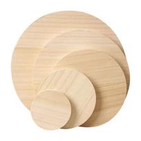 Rankomis tapyta medinė lenta „pasidaryk pats“ dekoracijoms Diameter 6 cm, Thickness 1 cm beige
