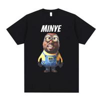 Rapper Kanye West Minye Funny Meme T Shirt Men Women Hip Hop Vintage Oversized Tshirt Men's Casual Cotton Short Sleeve T-shir... 4XL įvairiaspalvis