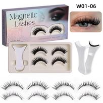 With Applicator Magnetic Lashes No Glue Needed Fake Lashes Hot False Eyelashes  Daily Wear 3 white