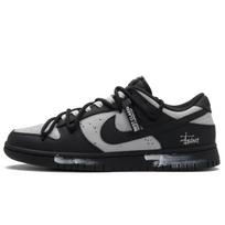 Nike Dunk Black Gray Track Low top Skateboard Shoes Unisex Black DD1391-100(Team990-) 41 black