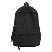 Schoolbag Explosive Star Embroidery Casual Double Backpack Commuter Backpack Middle School School Bag Tassel Zipper Student Bag juoda