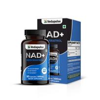 Vedapulse NAD+ with Resveratrol | 60 Veg Capsules
