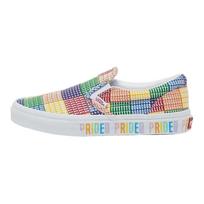Vans Slip-On Shock Absorbing Durable Low-Top Kids Skate Shoes Multicolor Kids Sneakers VN0A4BUT3WJ 32.5 white