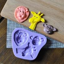 Animal 3D Silicone Mold Cake Decoration Fondue Chocolate Pastry Cookie Mold DIY Soap Scented Candle Mold Resin Mold yellow