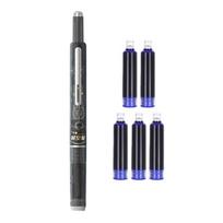 EF Nib Fountain Pen Erasable Pen Signature Pen Retractable Calligraphy Pen Smooth Writing Pen School Office Supplies blue