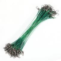 20 vnt. Plieninės vielos meškeriojimo pavadėliai - Anti-Bite suktukai su švino šerdimi (20-30 cm) Jūros/Lydekų Žvejybai 30cm blue
