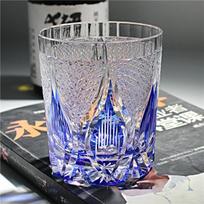 Japanese Edo Kiriko Crystal Whiskey Glass gray