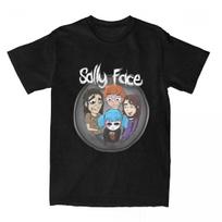 Vyrai Moterys Sallyface Sal Fisher Marškinėliai Apranga Hipsteris 100% Medvilnė Sally Face Marškinėliai T-shirt Drabužiai Klasikiniai S juoda