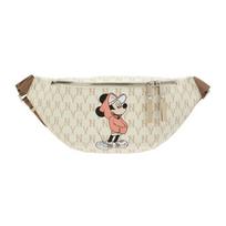 MLB Disney, Collaboration Artificial Leather Crossbody Bag, Sling Bag, Fanny Pack Regular Unisex Multicolor Casual black