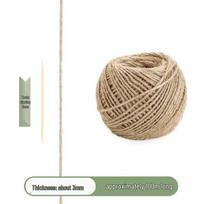 Retro Handmade Hemp Rope Weaving Decoration for Tags, Photo Walls, and Craft Binding 1mm hemp rope 100m beige