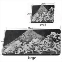 Mount Fuji Painting Mouse Pad Large Computer Office Game Table Mats XXL Rubber Antislip Gaming Keyboard Mousepad Long Desk Pads 900x400x2mm gray