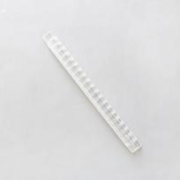 Plastic Comb Bindings Loose Leaf Book Binder Rings Binder Circle Ring Notebook Binding Spines A5 20 holes white