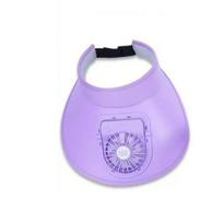 Breathable Cooling Fan Hat USB Rechargeable Women Sun Hat Empty Top Sunscreen Cap  Outdoor Sports balta