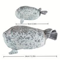 Kawaii Mother And Son Seal Five-Piece Plush Toy Cute Seal Cub For Boys And Girls Christmas Halloween Toys Gifts Home Decor white