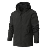 Unisex Neperšlampama Vėjui Atspari Lauko Striukė Gore-Tex Audinys Kvėpuojanti Lietaus Striukė Žygiams Bėgimui Visoms Medium black