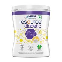 Nestlé Resource Diabetic, Suaugusiųjų mityba diabetu sergantiems pacientams, Mažo glikeminio indekso formulė, Vanilės skonio baltymų milteliai, 400 g plastikinis indelis