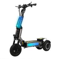 OOTD T30 triratis elektrinis paspirtukas, dvigubi 1600W varikliai, 60V 31.2Ah baterija, 13 colių visureigio padangos, maksimali apkrova 200kg juoda