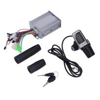 Electric Bicycle Controller Kit 36V 48V 450W Brushless Motor Controller LCD Display Speed Control Throttle Grip Kit gray