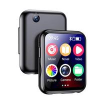 MP3 muzikos grotuvas su Bluetooth 5.4 HiFi MP4 Walkman Visas jutiklinis ekranas Integruotas garsiakalbis įrašymo kamera Vaizdo grotuvas FM / el. knyga juoda