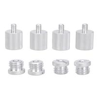 1/4–5/8 colių adapterio srieginis sraigtinis adapteris, skirtas 1/4 sriegio diapazono ieškiklio aliuminio adapterio trikojo adapteriui white