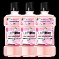 Listerine Cherry Blossom Peach Mouthwash Triple Pack (500ml Each) white